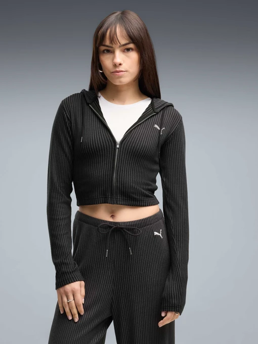 Жіноча Спортивна кофта PUMA Ess Ribbed Hoodie фото 3