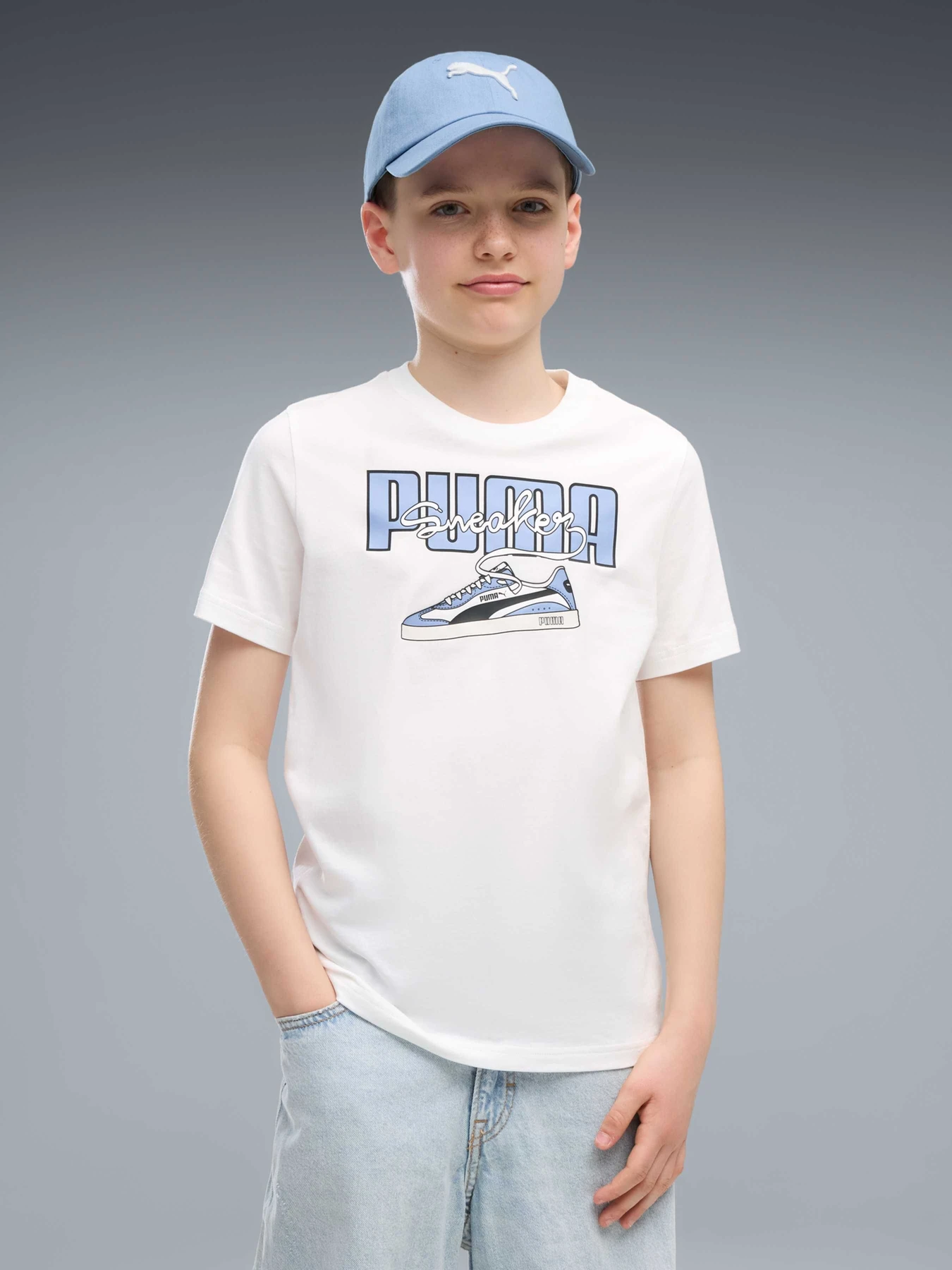 Футболки и поло PUMA Graphic Tee модель 694619 Футболки и поло PUMA Graphic Tee модель 694619 Фото