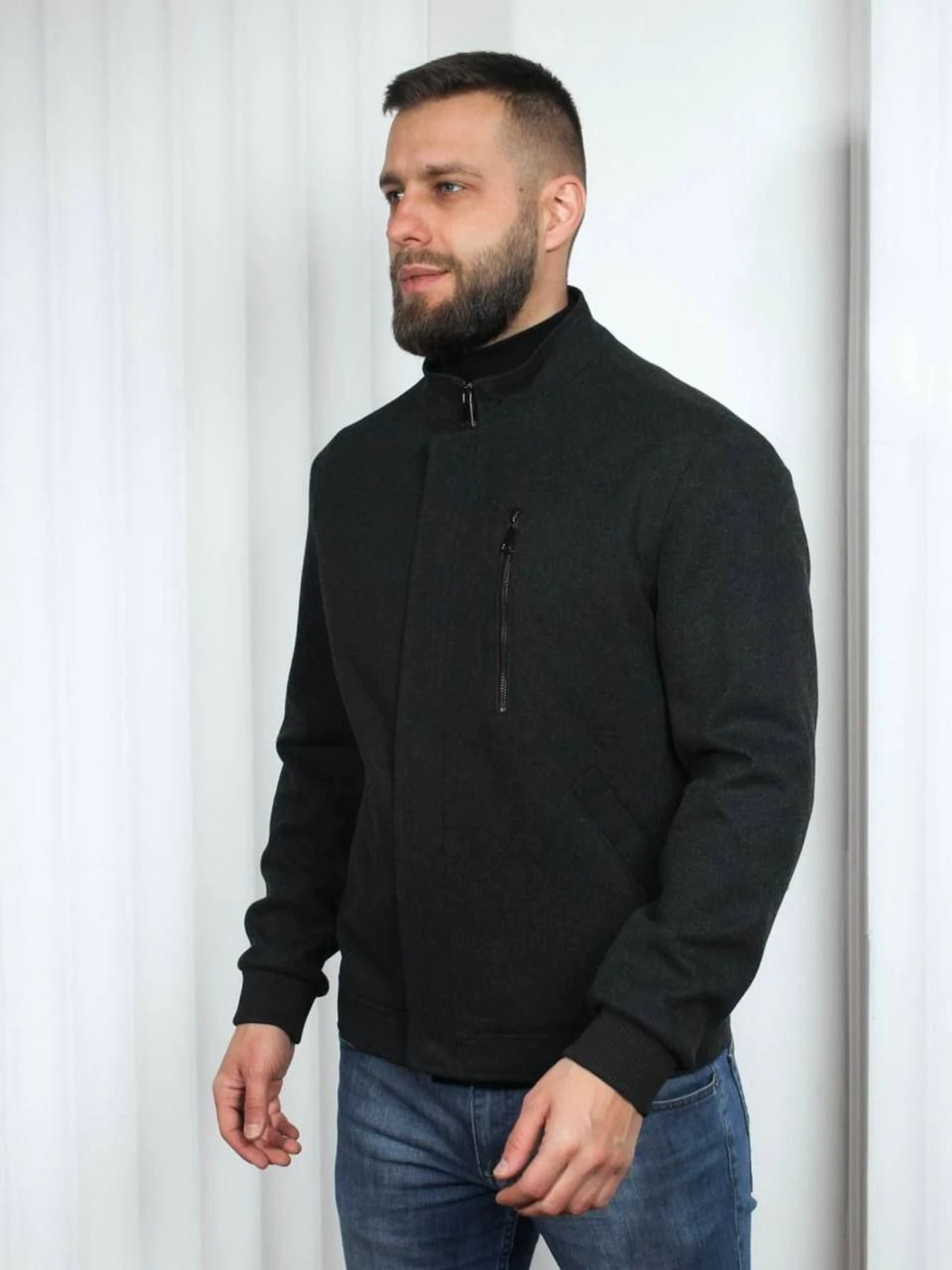 Куртки и дубленки D&V couture модель 129-DLV-BLCK Фото