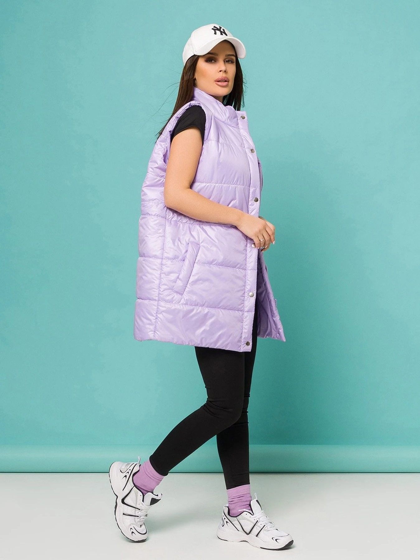 Куртки та дублянки ISSA Plus модель SA-337_lilac Фото