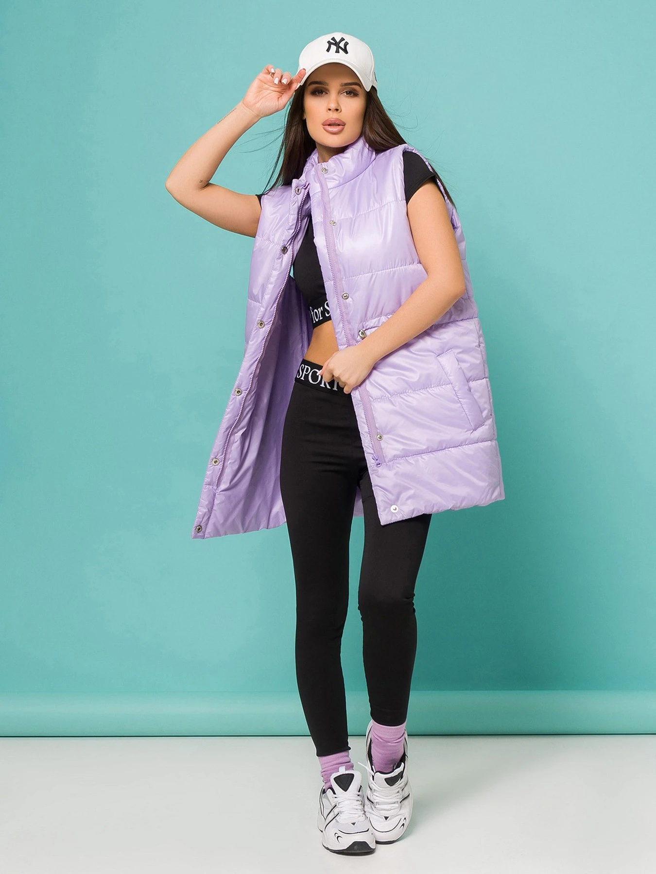 Куртки та дублянки ISSA Plus модель SA-337_lilac Фото