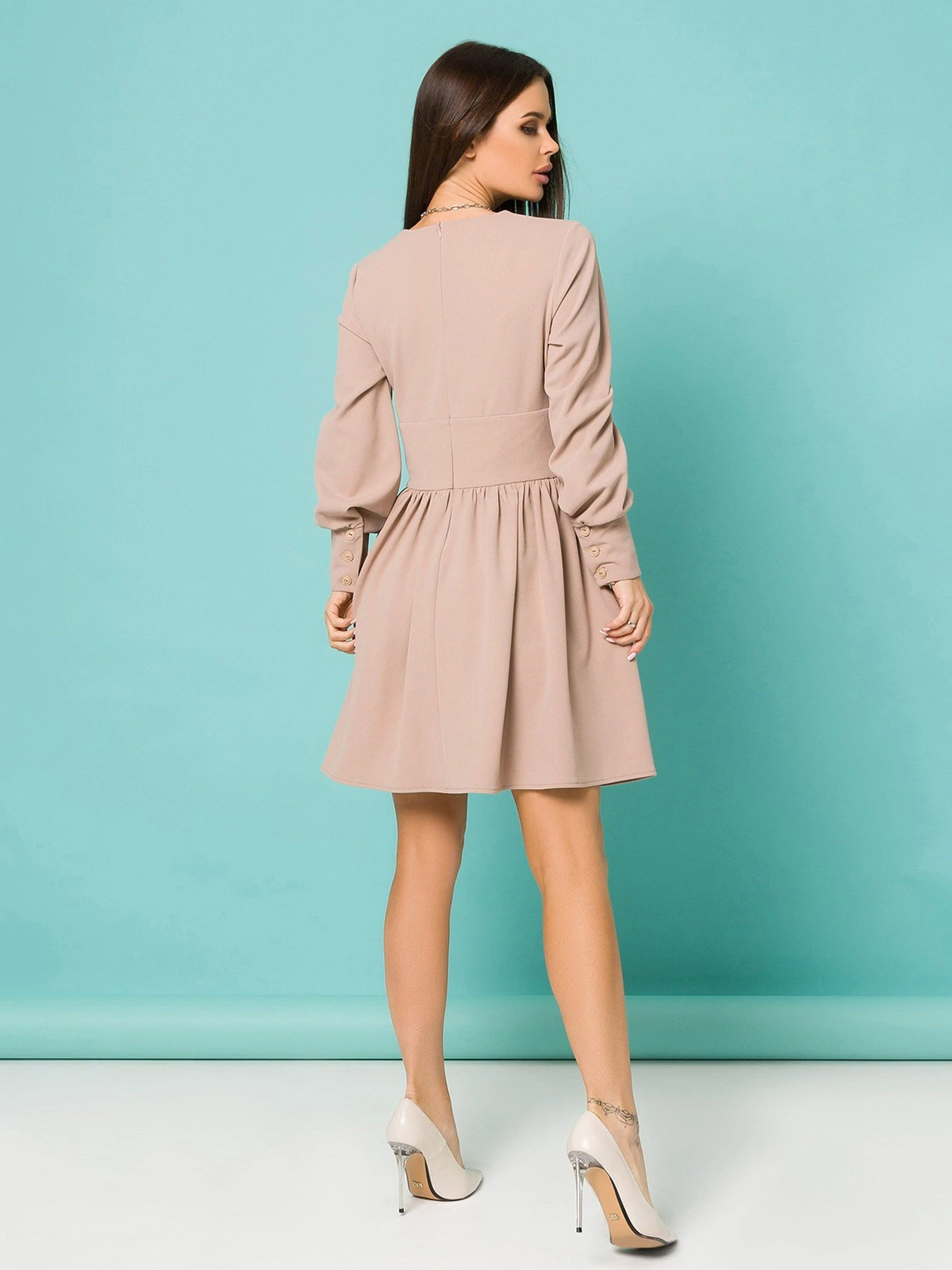 Сукні ISSA Plus модель 13187_beige Сукні ISSA Plus модель 13187_beige Фото