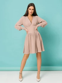 Сукні ISSA Plus модель 13187_beige Фото