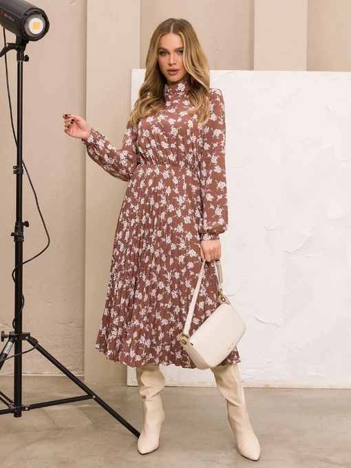 Сукні ISSA Plus модель SA-368_brown Фото