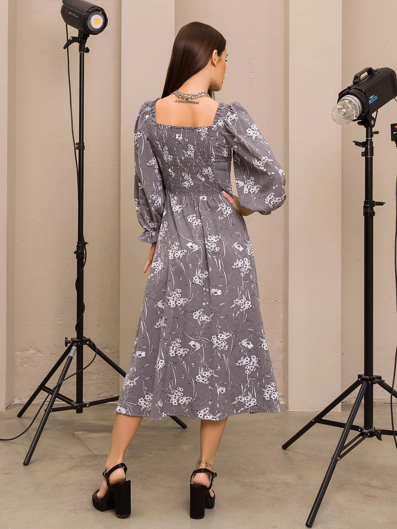 Сукні ISSA Plus модель SA-371_grey Фото