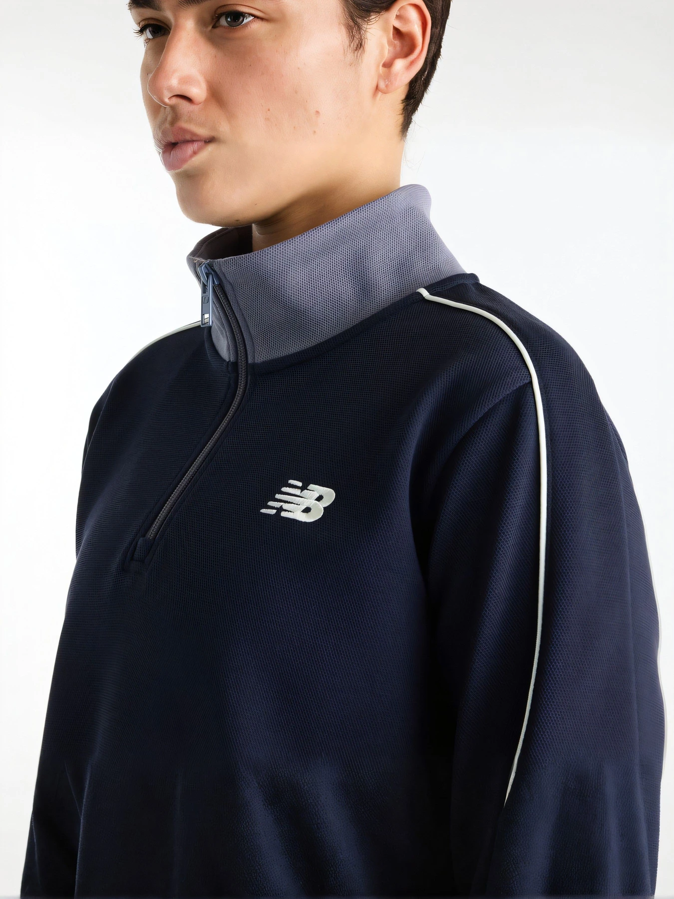 Худи и свитшоты New Balance Sport Legacy Pique 1/4 New Balance Zip модель WT62T5OMDNT Худи и свитшоты New Balance Sport Legacy Pique 1/4 New Balance Zip модель WT62T5OMDNT Фото