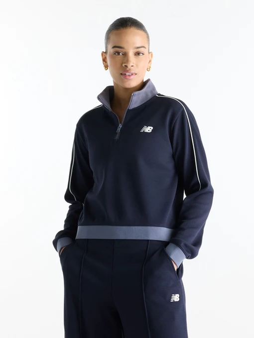 Худи и свитшоты New Balance Sport Legacy Pique 1/4 New Balance Zip модель WT62T5OMDNT Фото