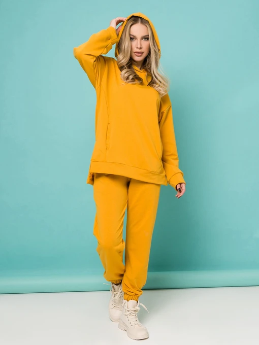 Костюмы ISSA Plus модель 13190_горчичный Фото