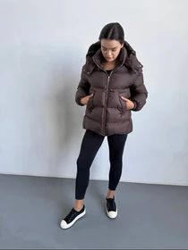 Куртки и дубленки UVENTUM модель Теssa-eva-brown Фото
