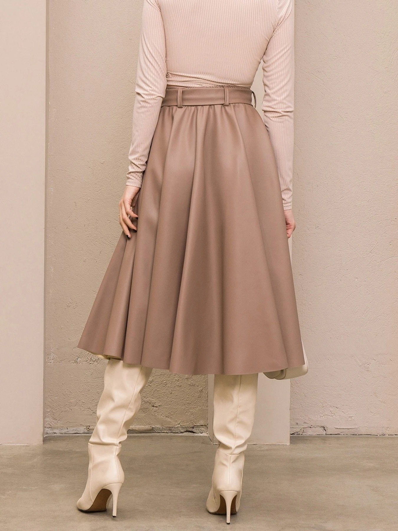 Юбки ISSA Plus модель 13175_beige Фото