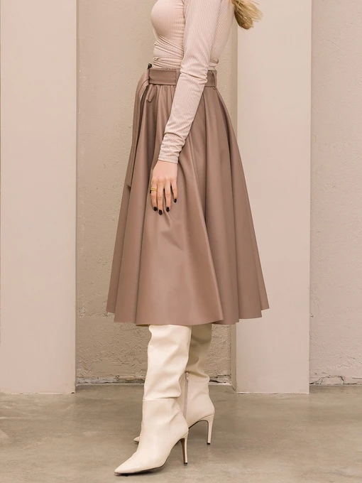 Юбки ISSA Plus модель 13175_beige Фото