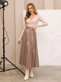 Юбки ISSA Plus модель SA-379_beige Фото