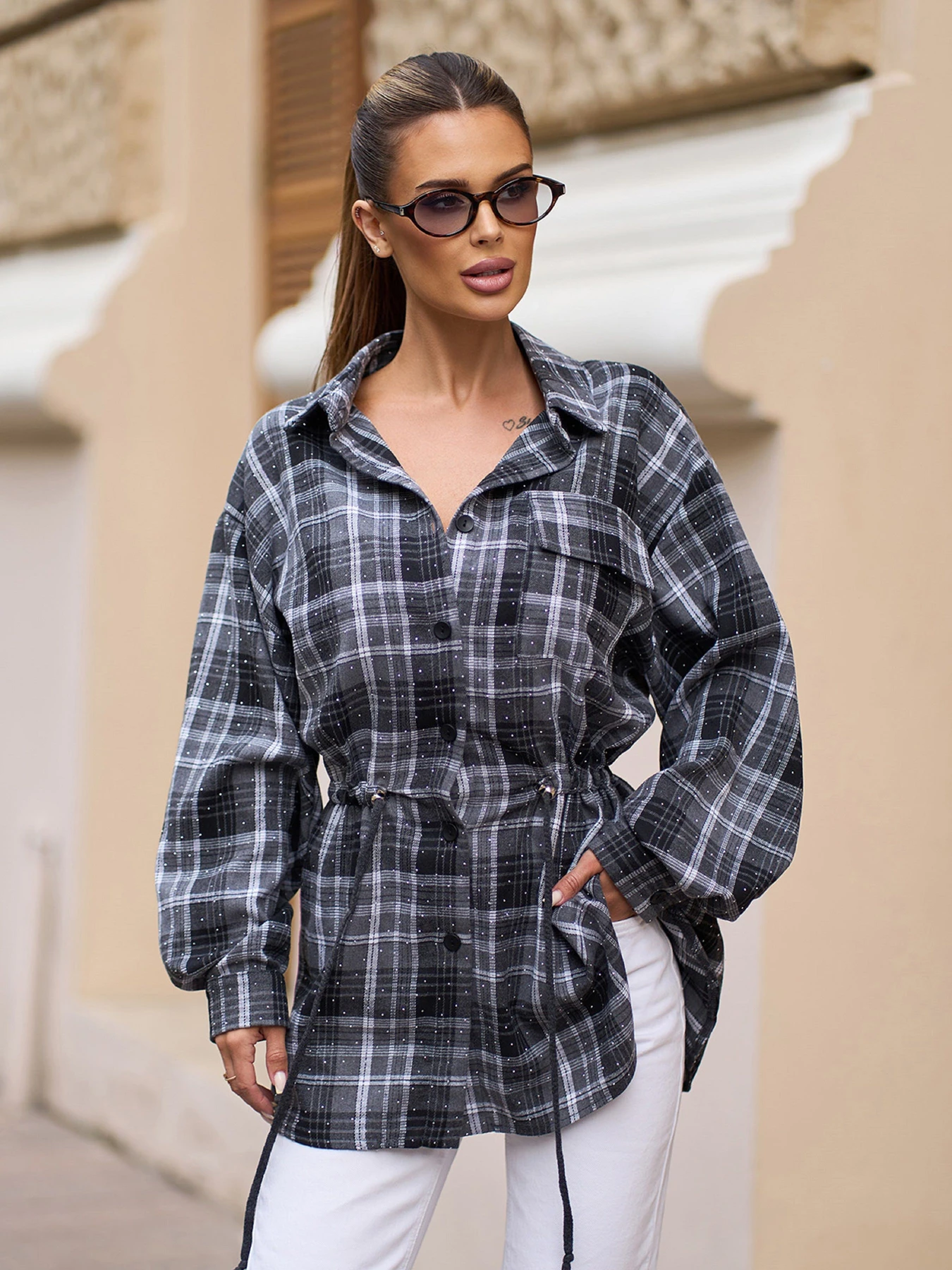 Рубашки ISSA Plus модель 15840_серый Рубашки ISSA Plus модель 15840_серый Фото