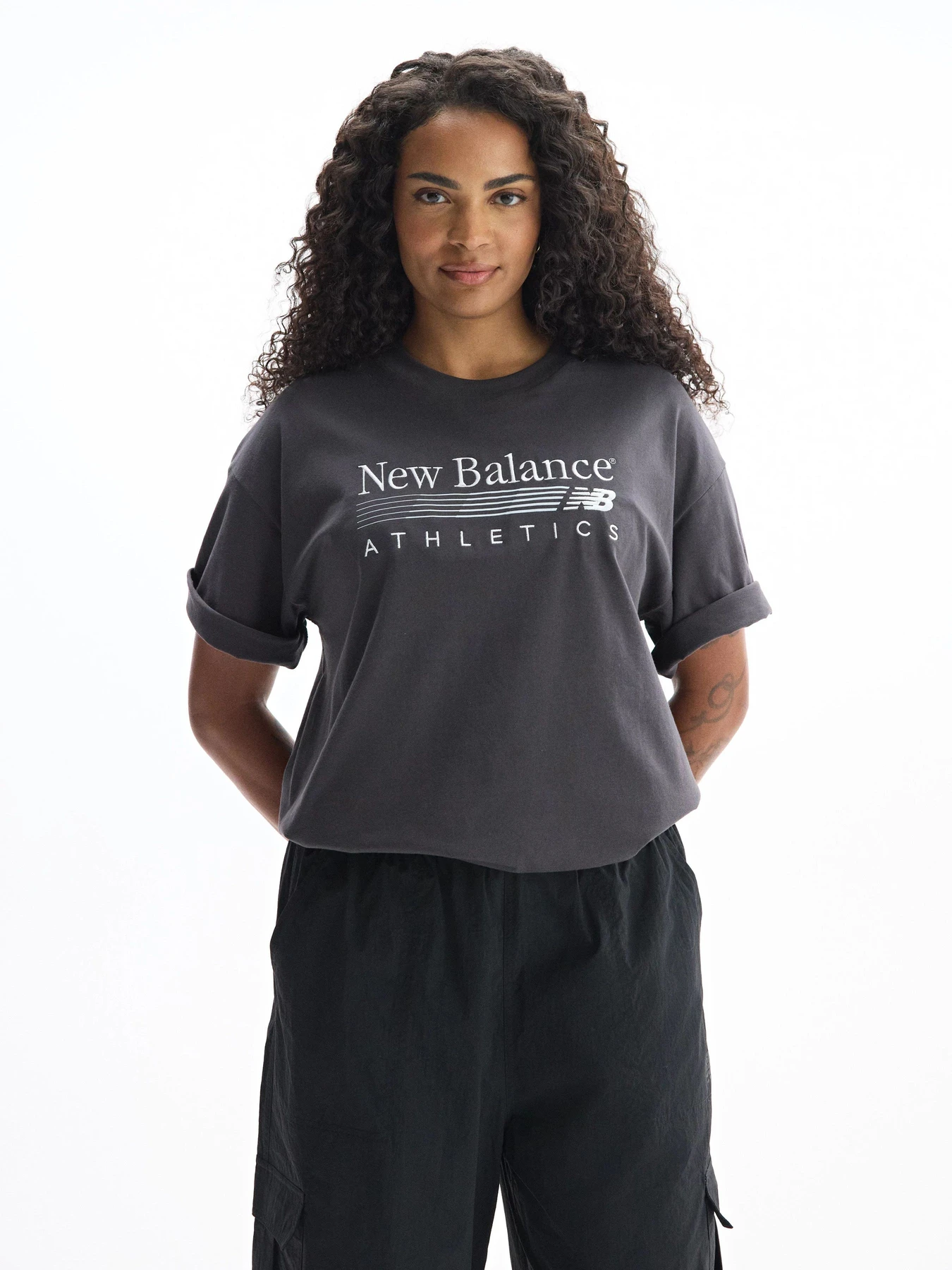 Футболки и поло New Balance Trackside Oversized модель WT6297MKBLK Футболки и поло New Balance Trackside Oversized модель WT6297MKBLK Фото