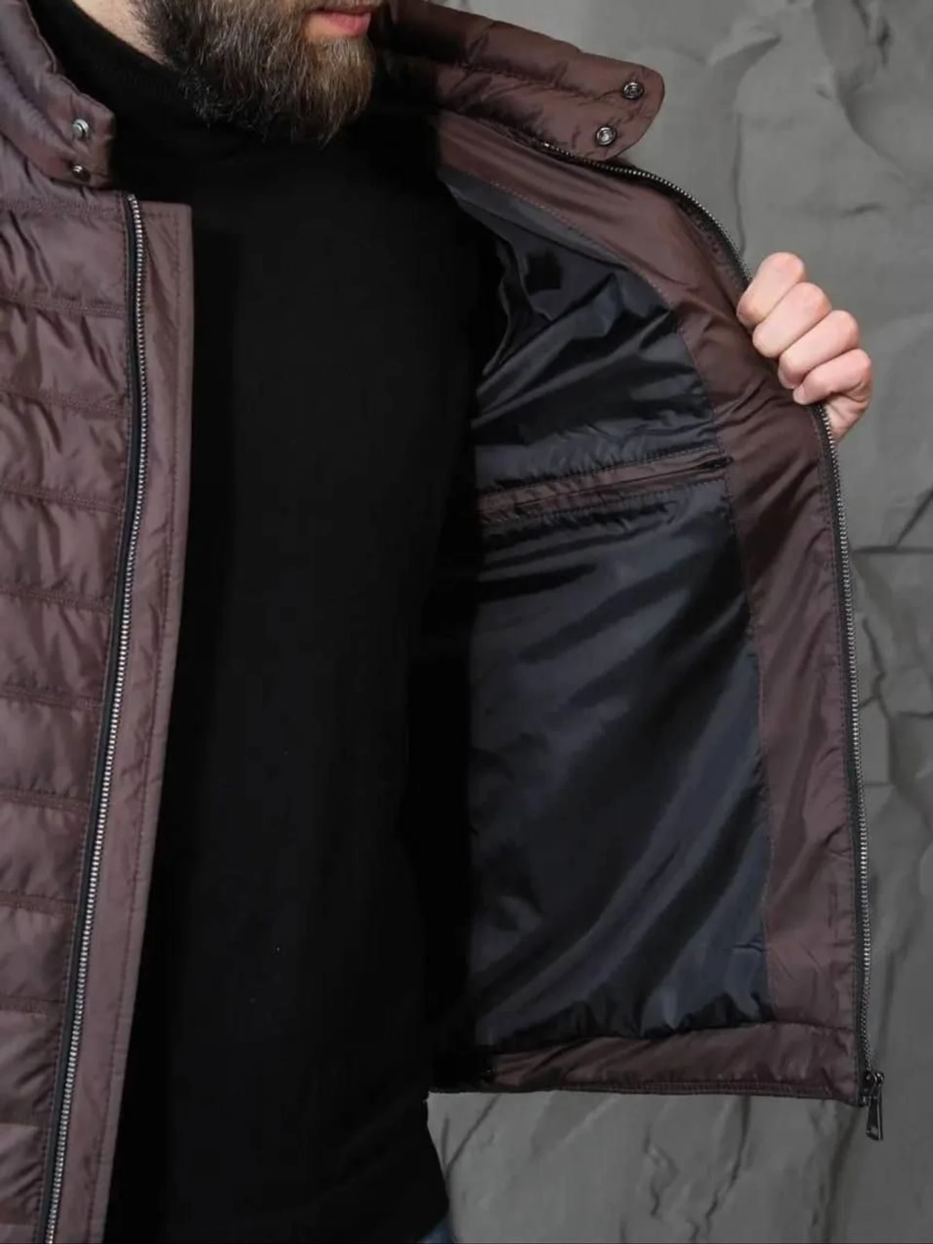 Куртки та дублянки D&V couture модель 138-DLV-brown Фото