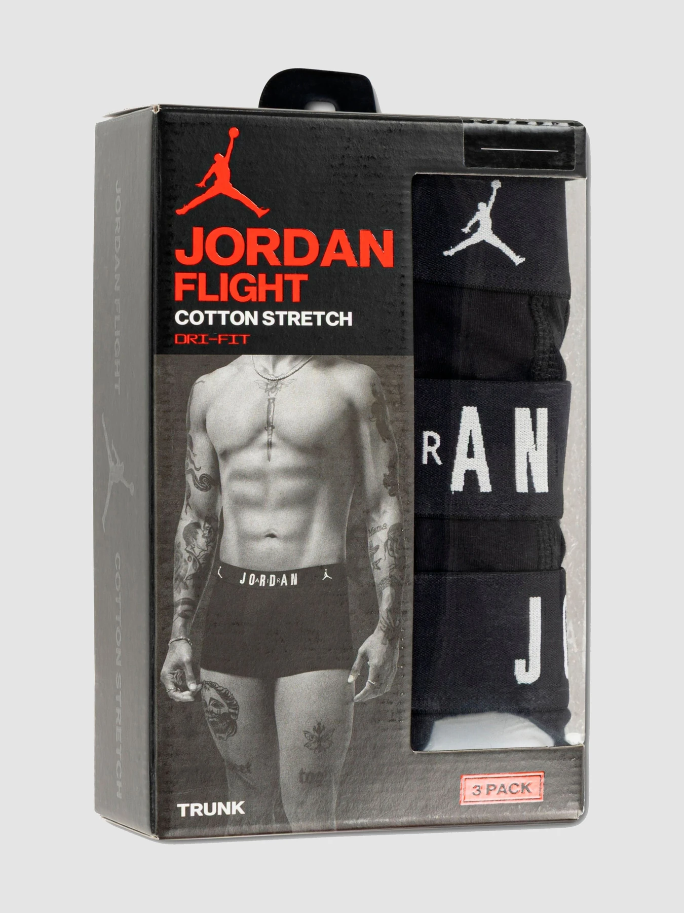 Нижнее белье Jordan Jhm Mens 3 Pk Flight Cotton Tru Boxer модель JM0891-023 Фото